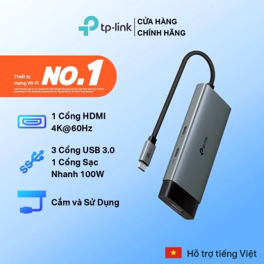 Hub USB Type C TP-Link UH5.020C‑UH9.120C, nhiều cổng, tốc độ cao, PC/Laptop, giá 519k 10