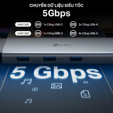 Hub USB Type-C TP-Link UH6.120C Đa Cổng Tốc Độ Cao Kết Nối Laptop & PC Giá Ưu Đãi 674.000₫ 4 Hub USB Type-C TP-Link UH6.120C Đa Cổng Tốc Độ Cao Kết Nối Laptop & PC Giá Ưu Đãi 674.000₫ 4