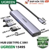 Hub USB Type-C UGREEN 5-in-1 4K HDMI 30Hz, Sạc nhanh PD 100W, USB 3.0/2.0 - 480.000₫