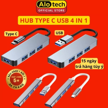 Hub USB và Type C 3.0 tốc độ cao, cổng OTG chia USB, mở rộng kết nối Laptop PC - Giá ưu đãi 40.900₫