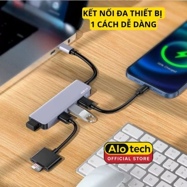 Hub USB và Type C 3.0 tốc độ cao, cổng OTG chia USB, mở rộng kết nối Laptop PC - Giá ưu đãi 40.900₫