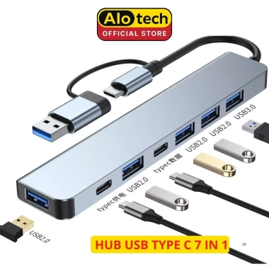 Hub USB và Type C 3.0 tốc độ cao, cổng OTG chia USB, mở rộng kết nối Laptop PC - Giá ưu đãi 40.900₫