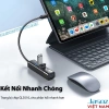 Hub USB/Type-C Jasoj F116/F117 - Chuyển Đổi 4 Cổng USB 3.0 Có Nguồn, Bảo hành 18 tháng, Giá ưu đãi 172k 4