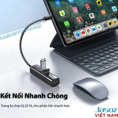 Hub USB/Type-C Jasoj F116/F117 - Chuyển Đổi 4 Cổng USB 3.0 Có Nguồn, Bảo hành 18 tháng, Giá ưu đãi 172k 4 Hub USB/Type-C Jasoj F116/F117 - Chuyển Đổi 4 Cổng USB 3.0 Có Nguồn, Bảo hành 18 tháng, Giá ưu đãi 172k 4