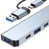 Hub USB/Type‑C T‑3.627: 5 USB + 2 Type‑C, 4 USB 3.0, Vỏ Nhôm Trắng – 75.707₫ 6