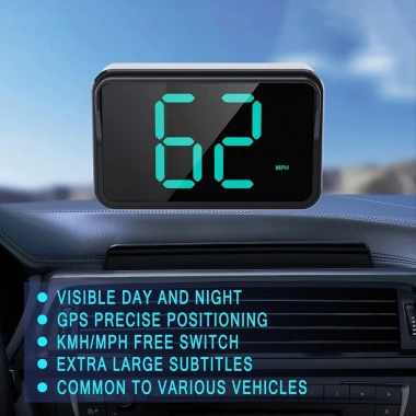 HUD GPS EHES Đồng hồ tốc độ kỹ thuật số KMH/MPH cho xe tải & ô tô, chỉ 216.474₫