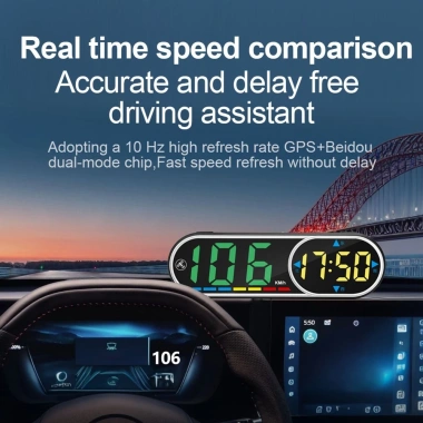 HUD GPS ô tô - Màn hình kỹ thuật số tốc độ, đồng hồ hiển thị, giá ưu đãi 238.122₫