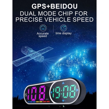 HUD GPS ô tô - Màn hình kỹ thuật số tốc độ, đồng hồ hiển thị, giá ưu đãi 238.122₫