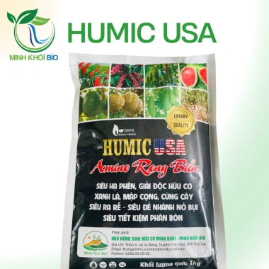 Humic USA + Amino Rong Biển 1kg - Kích rễ, Giải độc đất, Cân bằng pH, Xanh lá mập cọng - Giá chỉ 91.000₫