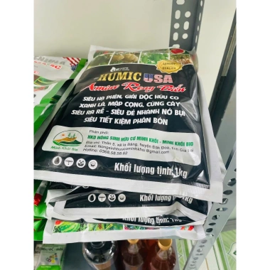 Humic USA + Amino Rong Biển 1kg - Kích rễ, Giải độc đất, Cân bằng pH, Xanh lá mập cọng - Giá chỉ 91.000₫