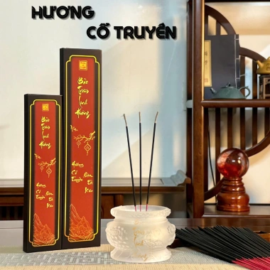 Hương Đen Mùi Tết - Bảo Trầm Linh Hương Nhang 35k Trám Thơm Tự Nhiên Đồ Thờ Cúng 2