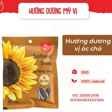 Hướng Dương Mỹ Vị Óc Chó 100 Gói 55g - Thùng Giá 640.000₫, Dinh Dưỡng Gia Đình