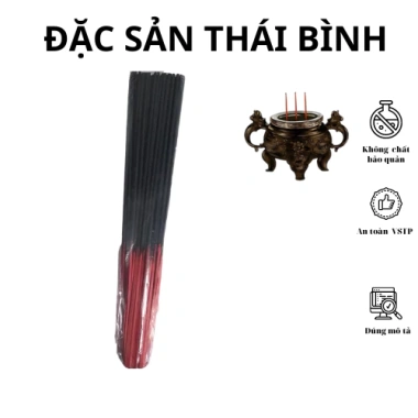 Hương nhang đen sạch Thái Bình - Bó 100 nén không hóa chất, an toàn tuyệt đối, giá 43.660₫