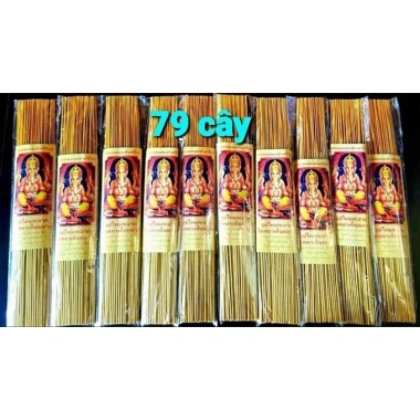 Hương Nhang Tài Lộc Thái Lan Xoăn Thần Tài 79 Cây - Chỉ 29.500₫, giảm từ 36.580₫