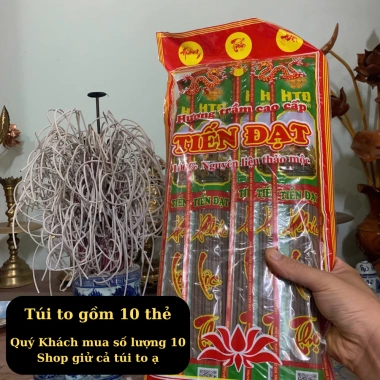 Hương Trầm Đậu Tàn Trắng - Nhang Cao Cấp Thơm Ngát Tự Nhiên, Sạch An Toàn 30 Nén 6