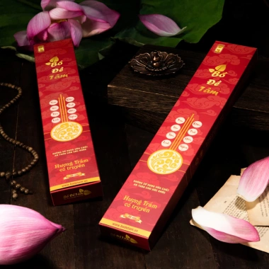Hương Trầm Nhang Sạch Bồ Đề Tâm 99 nén 36cm Thắp 55 phút không hoá chất giá 99.000₫ 4