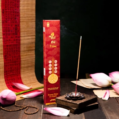 Hương Trầm Nhang Sạch Bồ Đề Tâm 99 nén 36cm Thắp 55 phút không hoá chất giá 99.000₫ 6