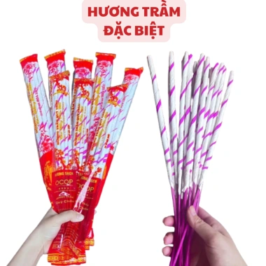 Hương Trầm Quỳ Châu Nghệ An Đặc Biệt - Nhang Thơm 9 Búp 40cm Giá ưu đãi 28k 6