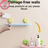 Hút Cốc N2HAO Đúc Bầu Dục Treo Tường - Kệ Phòng Tắm Đục Lỗ, Gel Tắm & Nước Rửa Tay Dopamine, Giá 205.480 VND 2