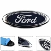 Huy hiệu Ford màu xanh hình bầu dục 150x60mm, phù hợp Mondeo trước sau - 97.414 VND