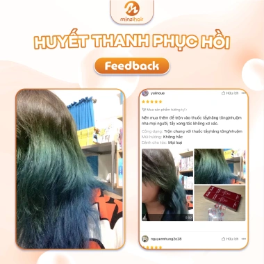 Huyết Thanh Protein & Acid Amin Minzihair – Giữ màu nhuộm, phục hồi hư tổn, giảm 22% 5 Huyết Thanh Protein & Acid Amin Minzihair – Giữ màu nhuộm, phục hồi hư tổn, giảm 22% 5