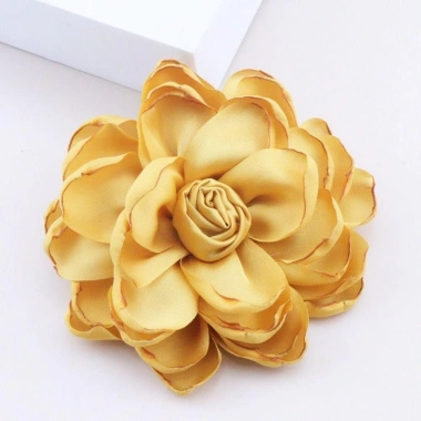 HYCEO Corsage Trâm hoa lớn màu trơn - Phụ kiện cài áo, trang trí tiệc cưới, 55.000đ