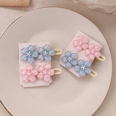 HYCEO Kẹp Tóc 2 Chiếc Mũ Hoa Sakura Barrette Phụ Kiện Tạo Kiểu Giảm Giá 41.040 VND