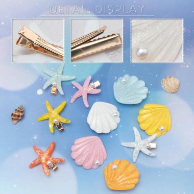 HYCEO Kẹp Tóc Sao Biển Ocean Series - Barrette Nàng Tiên Cá, Giá chỉ 48.600đ