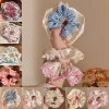 HYCEO Scrunchies Ren Tóc Co Giãn Nhiều Màu Cao Cấp Dây Buộc Đuôi Ngựa 37.800đ 3