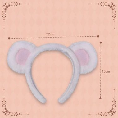HYCEO Tai Gấu Băng Đô Quấn Tóc Cosplay Động Vật Dễ Thương Lông Tơ Lolita Đầu Nữ Cô Gái 89.640₫