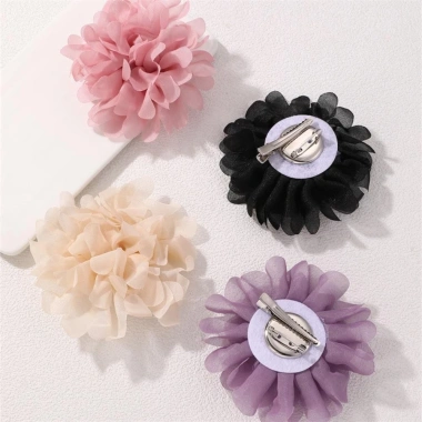 HYCEO Ve Áo Chân Vintage Huy Hiệu Hoa Xòe Thời Trang Sang Trọng Thổ Cẩm Kẹp Vú Nữ, Giá chỉ 41.800₫ 3