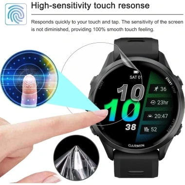 Hydrogel HD suốt cho Garmin Forerunner 970/570 - Chống trầy xước, Giá 41.083₫