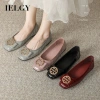IELGY Giày Da Plus Size Nữ Đầu Vuông SlipOn Mùa Hè Đế Mềm Thoải Mái Cho Sinh Viên và Nhân Viên Giá 445.325₫ 2