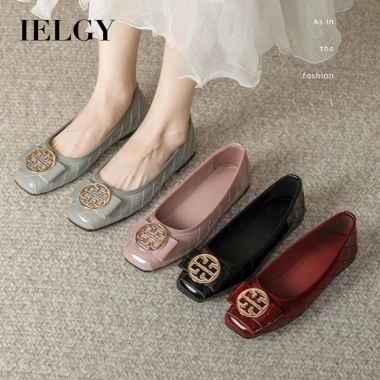 IELGY Giày Da Plus Size Nữ Đầu Vuông SlipOn Mùa Hè Đế Mềm Thoải Mái Cho Sinh Viên và Nhân Viên Giá 445.325₫ 2