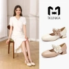 IKUNKA Giày cao gót Mary Jane phân đế đúp quai ngang hạt ngọc 5cm - 210.000đ 8