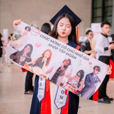 In Banner Tốt Nghiệp Bằng Vải - Banner Cổ Vũ, Chúc Mừng, Yêu Cầu Giá 70.000đ