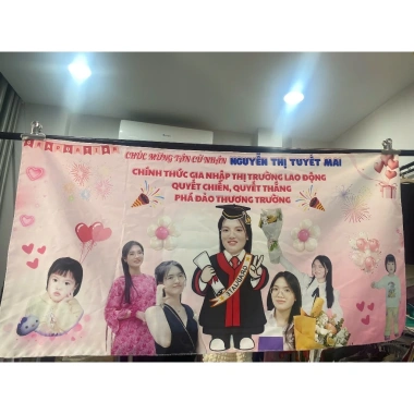 In Banner Tốt Nghiệp Bằng Vải - Banner Cổ Vũ, Chúc Mừng, Yêu Cầu Giá 70.000đ 3 In Banner Tốt Nghiệp Bằng Vải - Banner Cổ Vũ, Chúc Mừng, Yêu Cầu Giá 70.000đ 3
