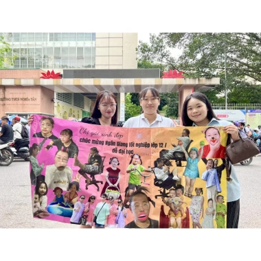 In Banner Tốt Nghiệp Bằng Vải - Banner Cổ Vũ, Chúc Mừng, Yêu Cầu Giá 70.000đ