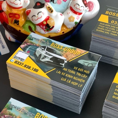 In Card Taxi, Xe Du Lịch, Taxi Gia Đình - Thiết Kế Theo Yêu Cầu, 100 C, Giấy C300 - 87k