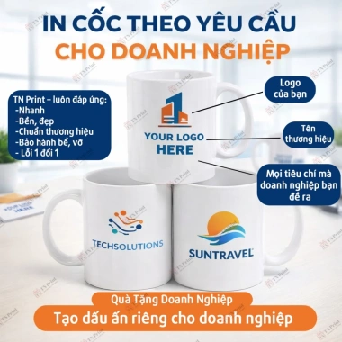 In Cốc Sứ & Ly Sứ nhanh 24/7, Quà Tặng Doanh Nghiệp, Cá Nhân, Logo – Chỉ 64.600đ