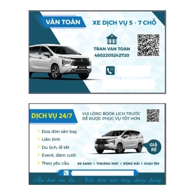 In danh thiếp card visit xe taxi gia đình - Thiết kế theo yêu cầu, chỉ 35.000đ 2 In danh thiếp card visit xe taxi gia đình - Thiết kế theo yêu cầu, chỉ 35.000đ 2