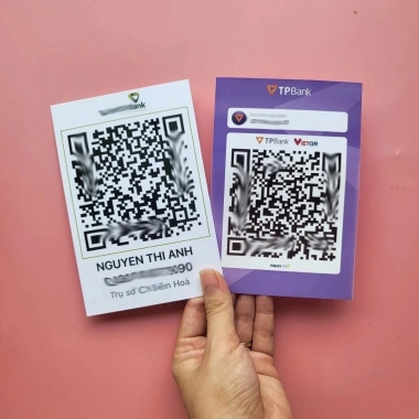 In thẻ mã QR 2 mặt ép nhựa chống nước, thiết kế theo yêu cầu, giá chỉ 18.000đ 4
