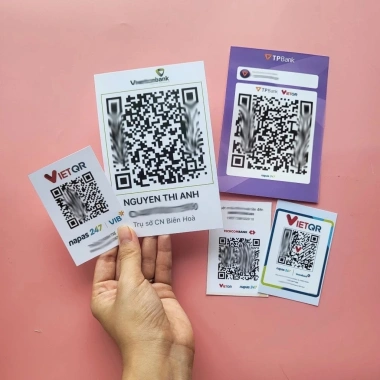 In thẻ mã QR 2 mặt ép nhựa chống nước, thiết kế theo yêu cầu, giá chỉ 18.000đ 5
