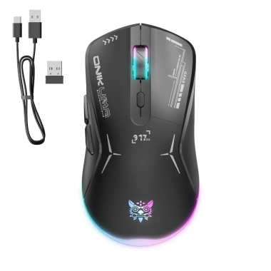 Infitech Chuột Gaming Onikuma CW917 – Không Dây 2.4GHz, Có Dây, 2 Chế Độ, Đèn RGB, Giá 369.000₫