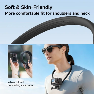 INOVAGEN Giá đỡ cổ từ tính mới - Chụp ảnh, chống rác, dây thun & ánh sáng cho GoPro, DJI, Insta360 - 437.470₫