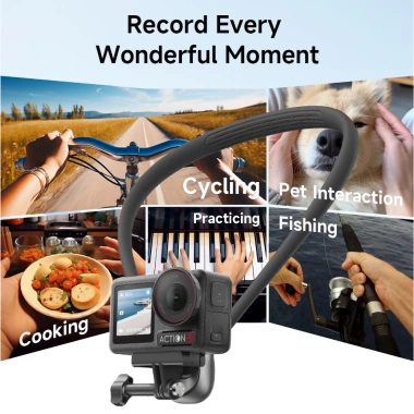 INOVAGEN Giá đỡ cổ từ tính mới - Chụp ảnh, chống rác, dây thun & ánh sáng cho GoPro, DJI, Insta360 - 437.470₫