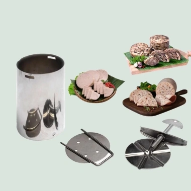 Inox dày khuôn ép giò chả Tết 1kg-2kg, tiện lợi, dễ dùng, làm giò xào, giò thủ, chả lụa 4