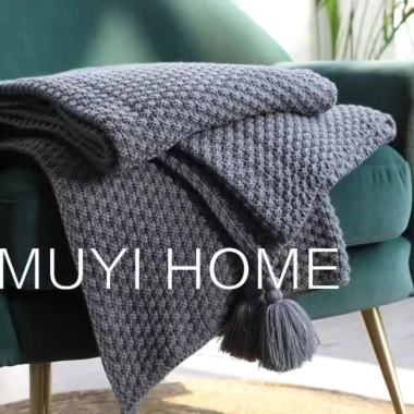 Ins Bắc Âu Sofa Chăn Văn Phòng Ngủ Chăn Tua Rua Dệt Kim Len Thoáng Khí Giá 149.660 VND
