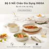 INSSA Bộ Nồi Chảo Chống Dính 3 Món Tay Cầm Tháo Rời 18-20-26cm GUOJ038 Bảo Hành 1 Năm Giá 923.899 VND 2