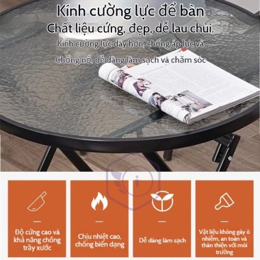 iPearl Bàn Tròn Xếp Gấp Gọn Dã Ngoại Cafe, Hợp Kim Nhôm Siêu Nhẹ, Dễ Tháo Lắp, Giá 309.900₫ 3 iPearl Bàn Tròn Xếp Gấp Gọn Dã Ngoại Cafe, Hợp Kim Nhôm Siêu Nhẹ, Dễ Tháo Lắp, Giá 309.900₫ 3